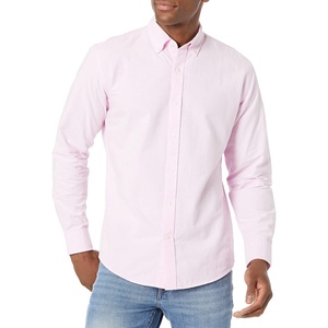 Amazon Essentials Men’s Long-Sleeve Regular-Fit Cotton Thermal Waffle Knit Shirt(Pale Pink)