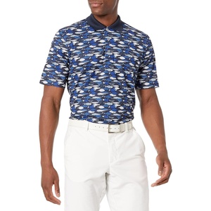 Amazon Essentials Men’s Regular Fit Golf Polo Shirt, Moisture-Wicking Quick Dry, Recycled Polyester, Short Sleeve(Blue Fish)