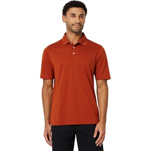 Amazon Essentials Men’s Regular Fit Golf Polo Shirt, Moisture-Wicking Quick Dry, Recycled Polyester, Short Sleeve(Brick Red)
