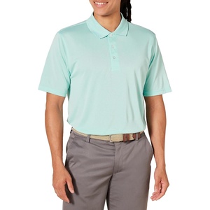 Amazon Essentials Men’s Regular Fit Golf Polo Shirt, Moisture-Wicking Quick Dry, Recycled Polyester, Short Sleeve(Pale Aqua Blue)