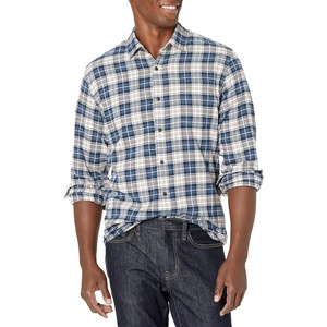 Amazon Essentials Men’s Regular Fit Long-Sleeve Flannel Shirt, Soft Brushed Cotton, Lightweight yet Warm(Multicolor Check Plaid)