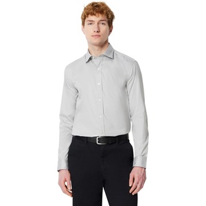 Amazon Essentials Men’s Regular Fit Stretch Wrinkle Free Spread Collar Dress Shirt(Grey)