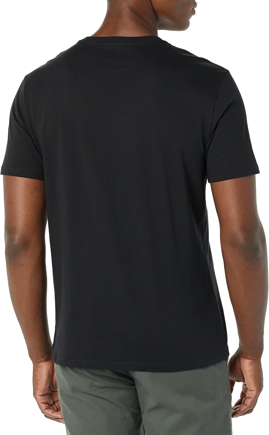 image:imageAmazon Essentials Mens Cotton ShortSleeve VNeck TShirts Pack of 2BlackBlack