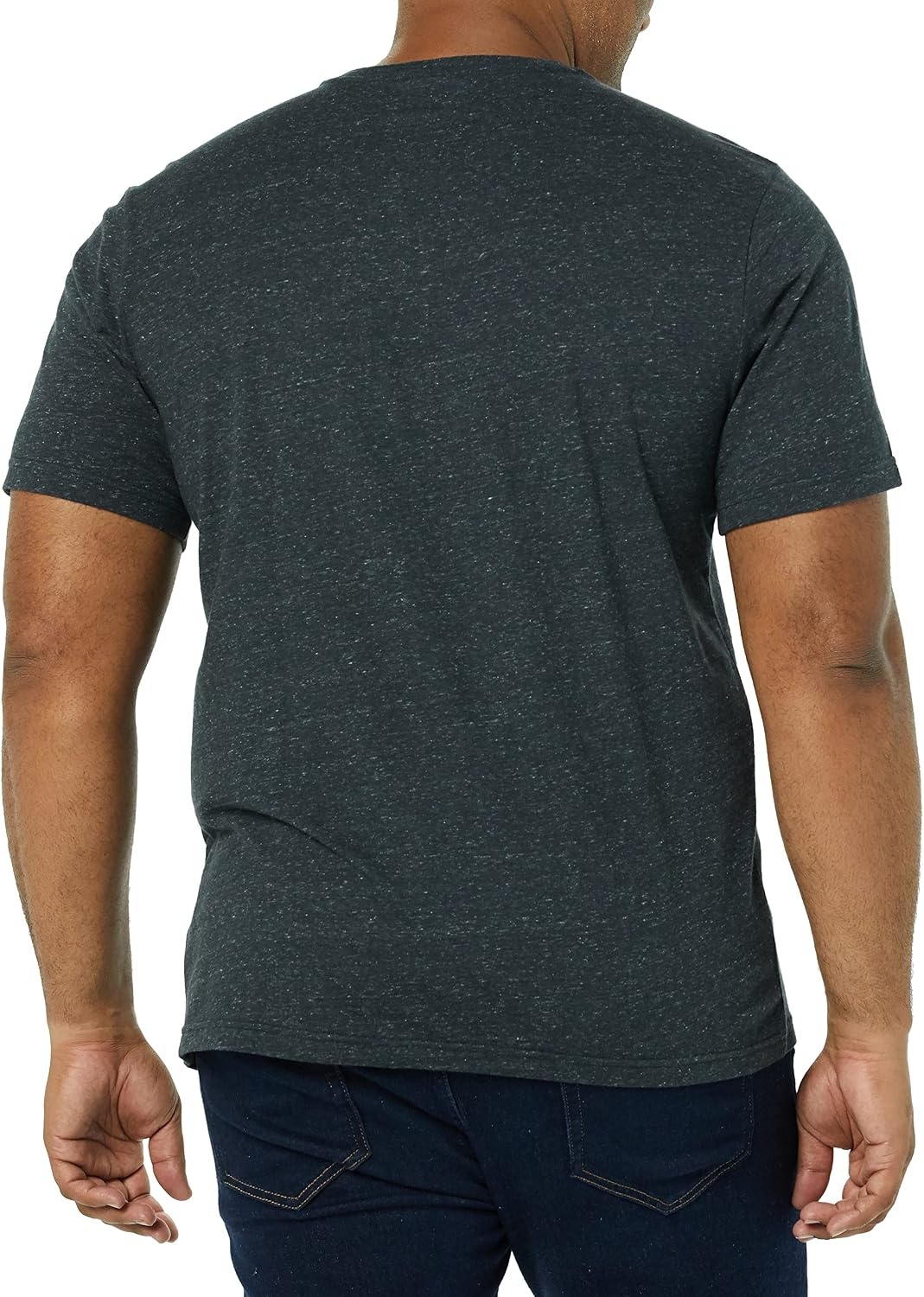 image:imageAmazon Essentials Mens Cotton ShortSleeve VNeck TShirts Pack of 2BlackCharcoal Heather