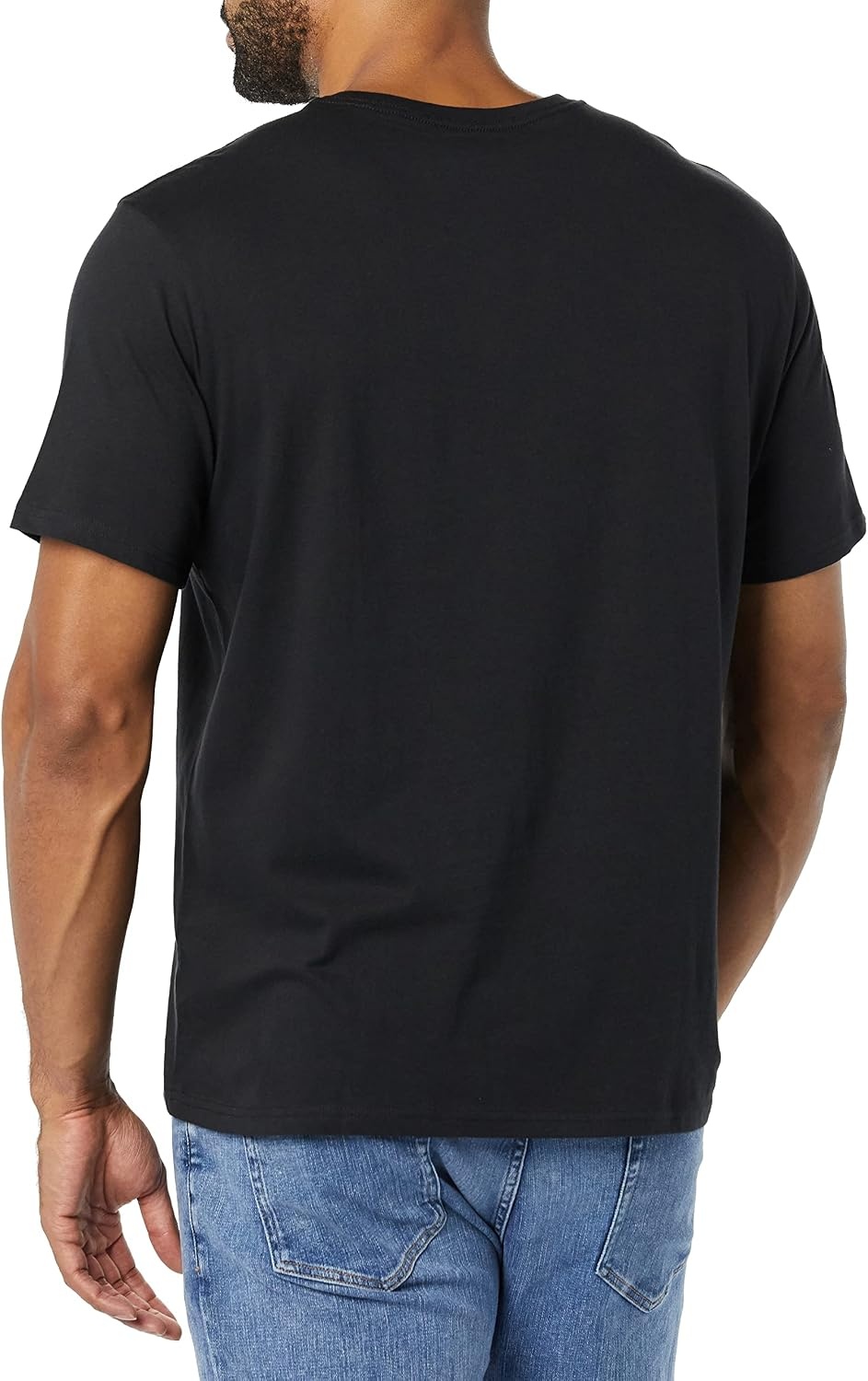 image:imageAmazon Essentials Mens Cotton ShortSleeve VNeck TShirts Pack of 2BlackNavy