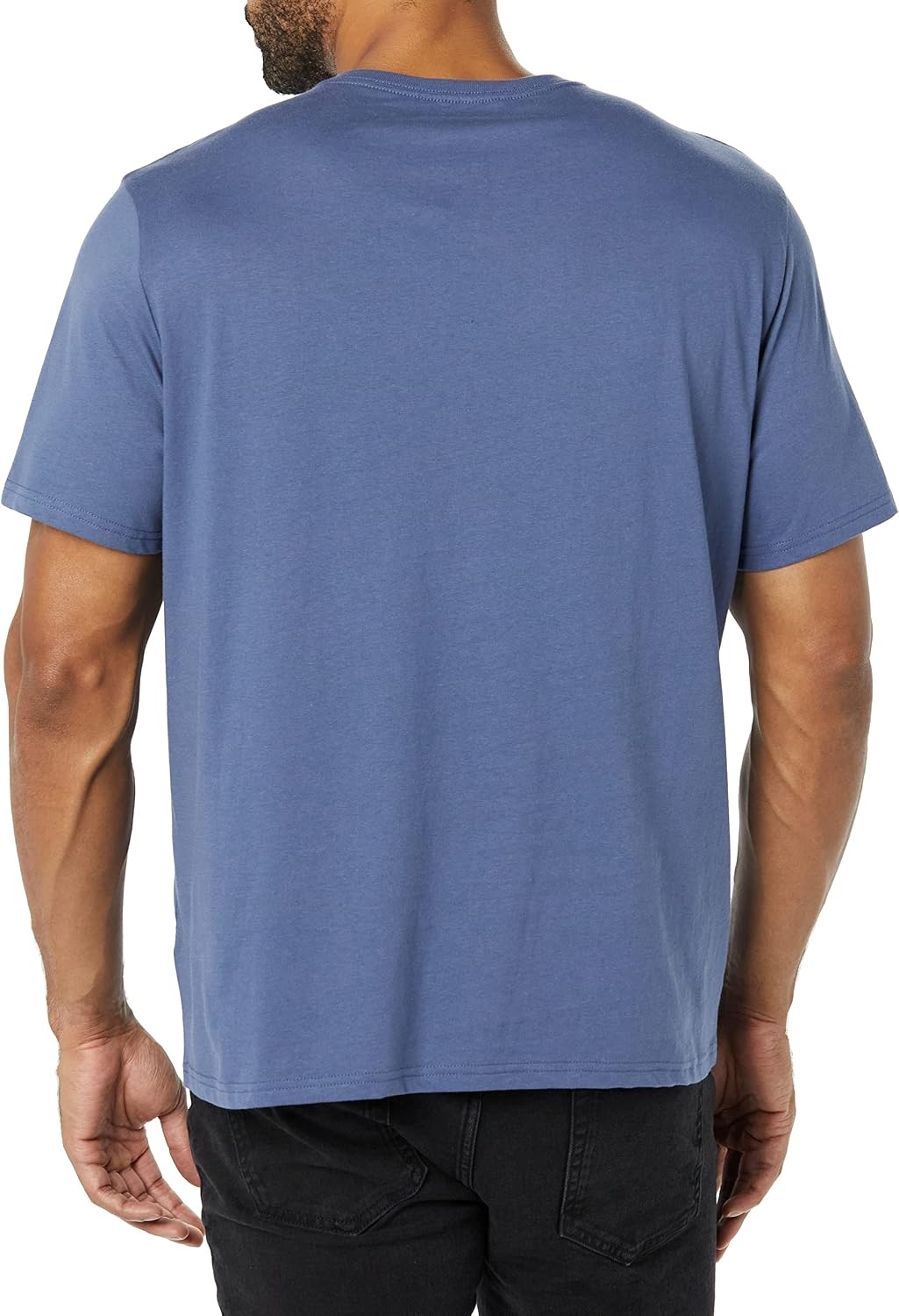 image:imageAmazon Essentials Mens Cotton ShortSleeve VNeck TShirts Pack of 2NavyDark Blue