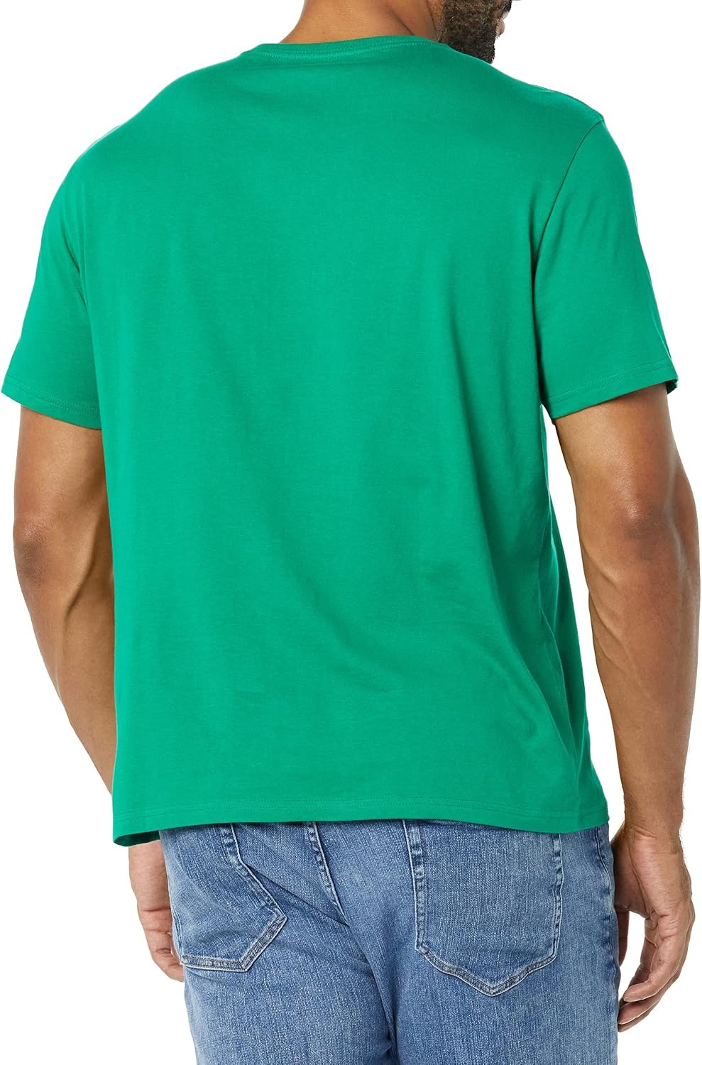 image:imageAmazon Essentials Mens Cotton ShortSleeve VNeck TShirts Pack of 2NavyGreen