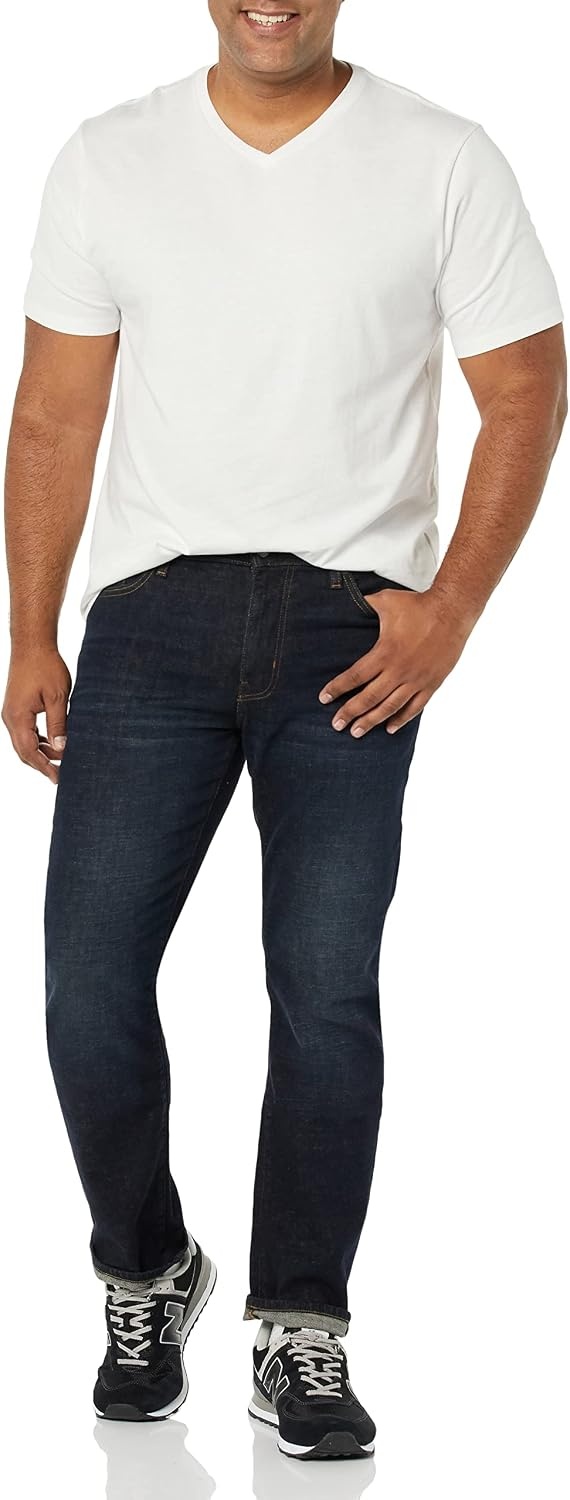 image:imageAmazon Essentials Mens Cotton ShortSleeve VNeck TShirts Pack of 2WhiteWhite