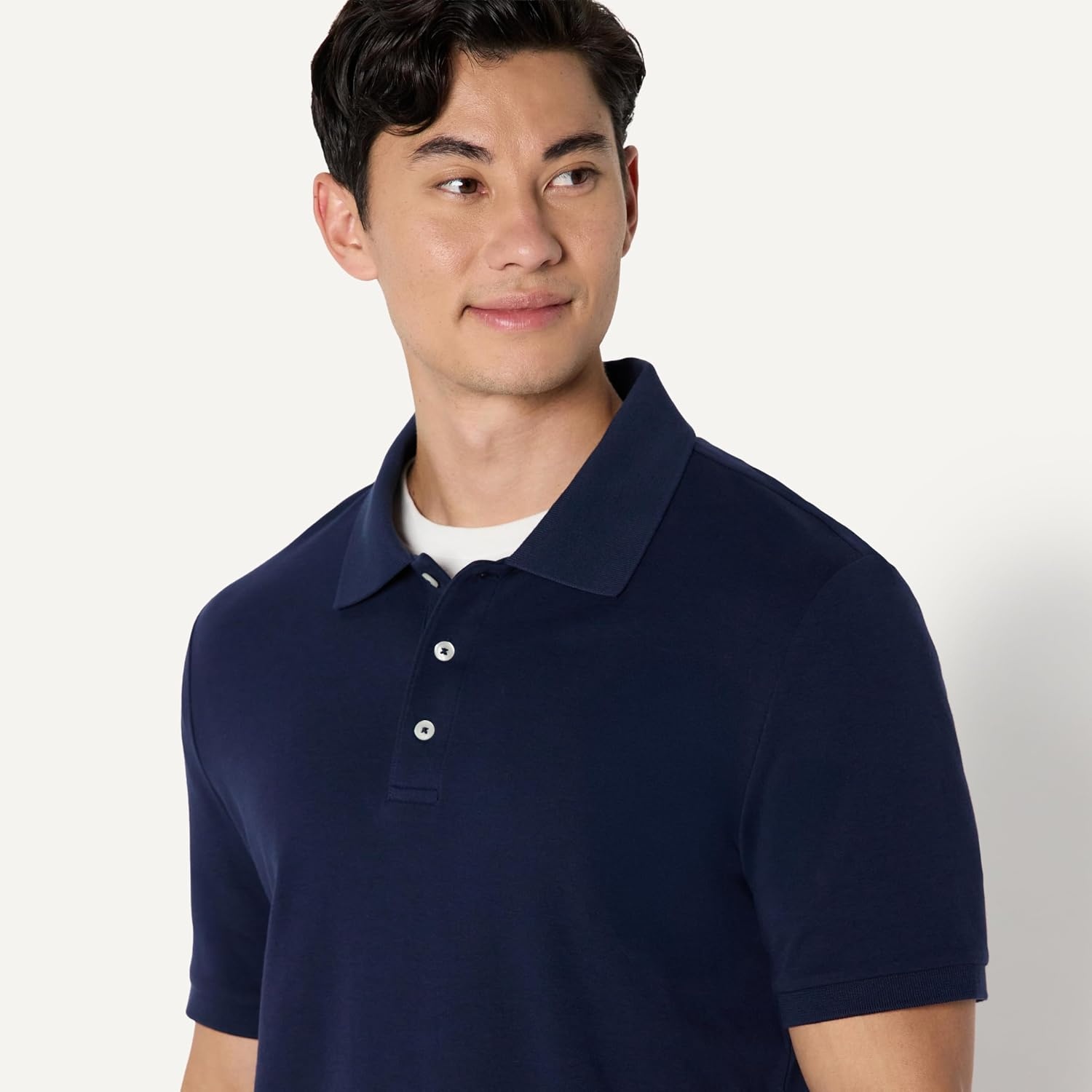 image:imageAmazon Essentials Mens Interlock Polo ShirtNavy