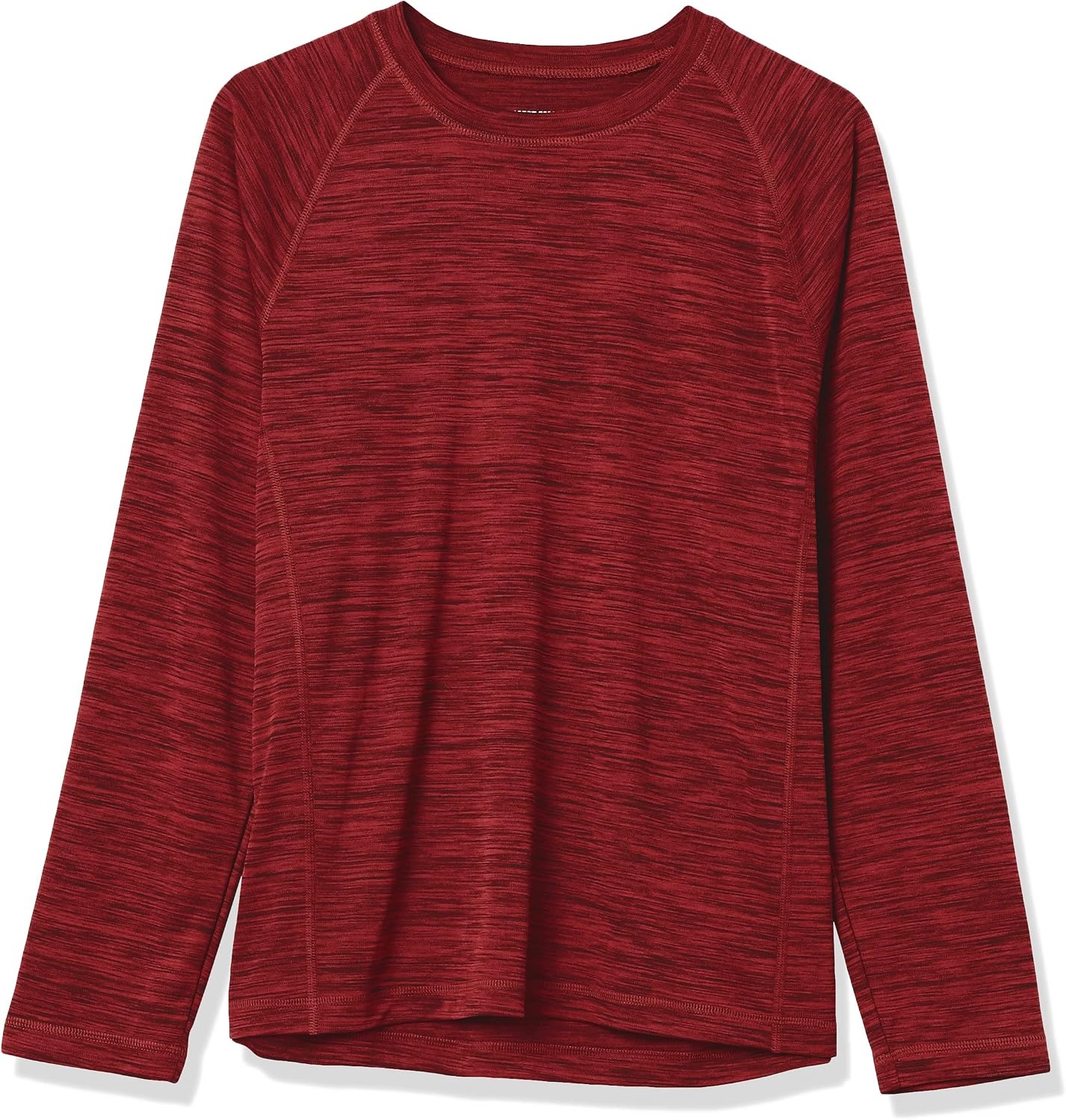 image:imageAmazon Essentials Mens LongSleeve QuickDry UPF 50 Swim TeeRed Heather
