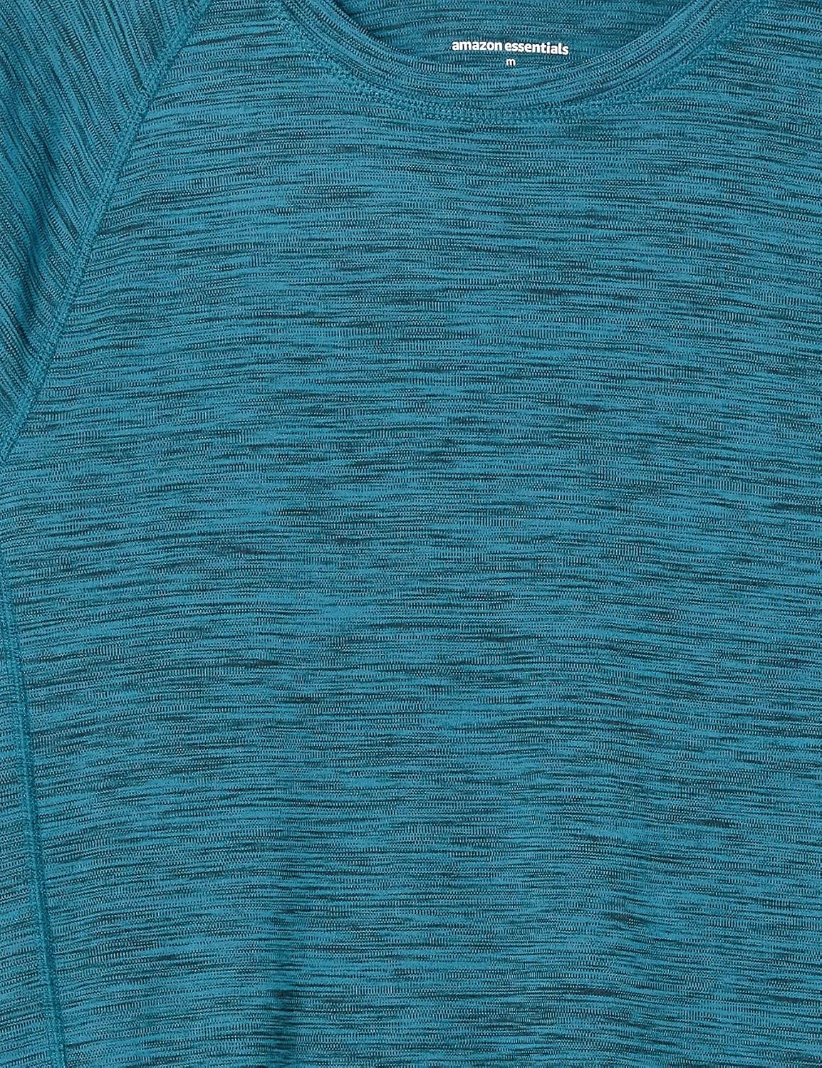 image:imageAmazon Essentials Mens LongSleeve QuickDry UPF 50 Swim TeeTeal Heather