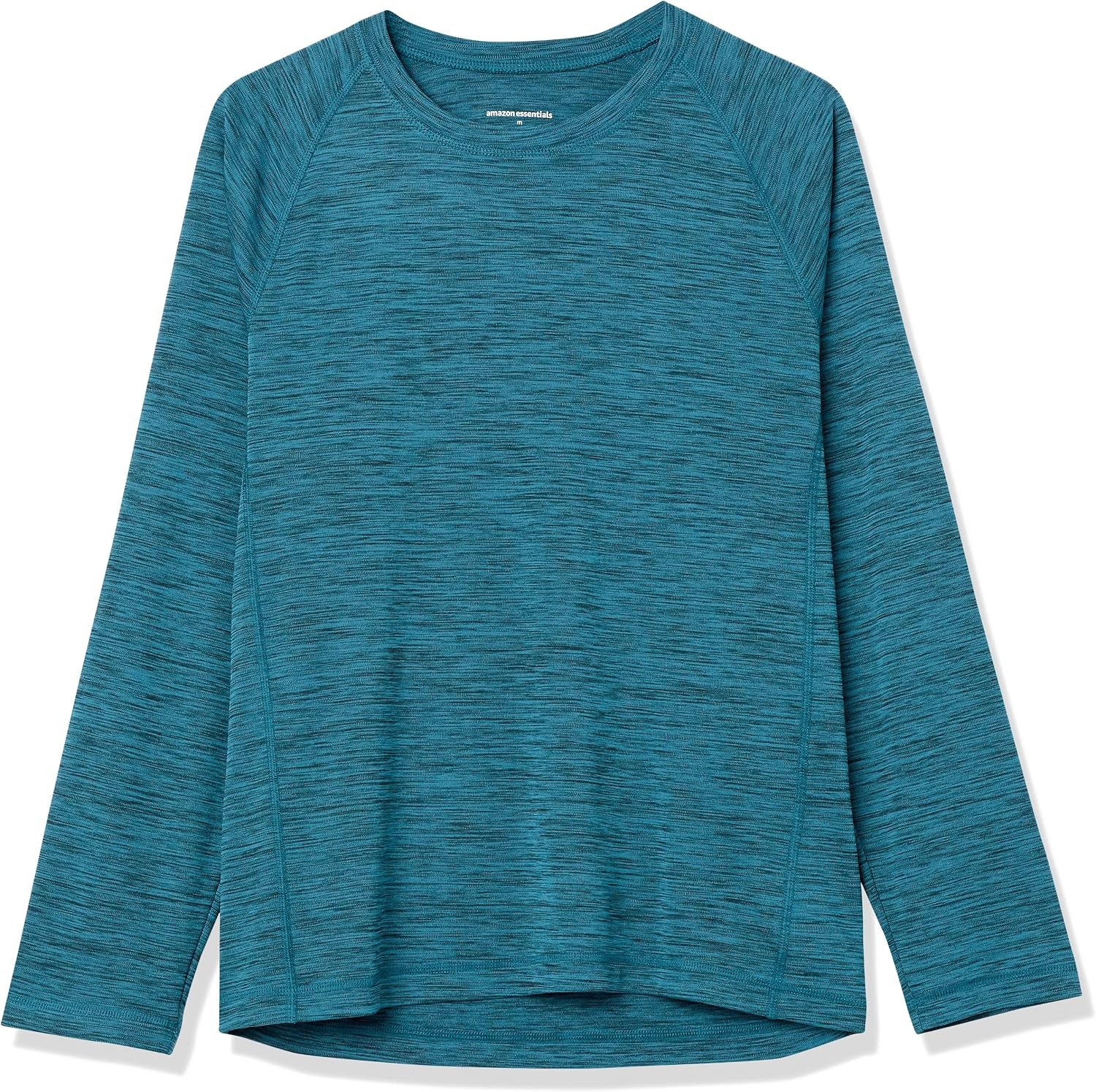 image:imageAmazon Essentials Mens LongSleeve QuickDry UPF 50 Swim TeeTeal Heather