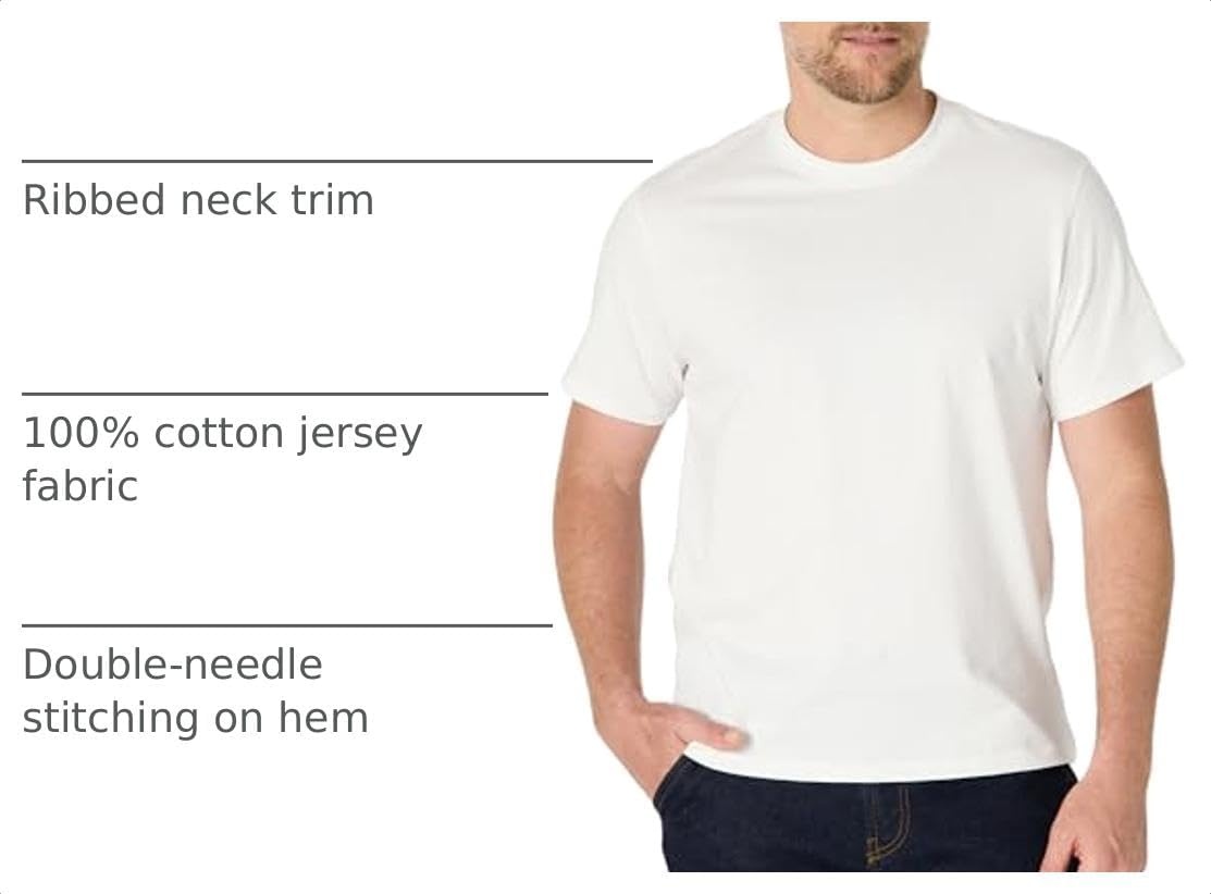 image:imageAmazon Essentials Mens Relaxed Fit Cotton Jersey TShirt Soft FabricWhite