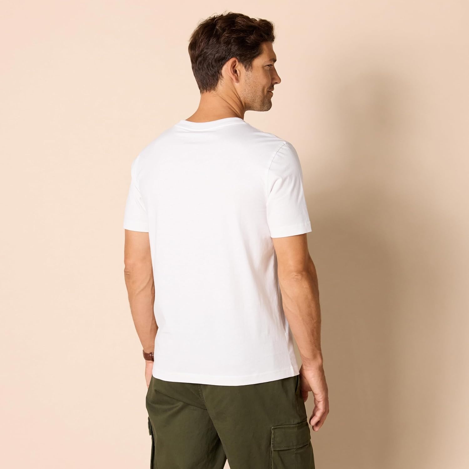 image:imageAmazon Essentials Mens ShortSleeve Cotton Henley TShirtWhite