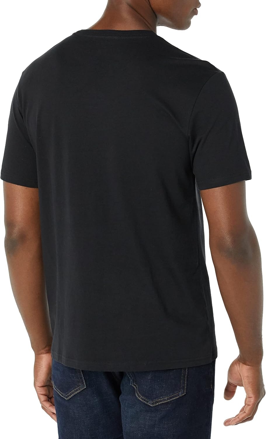 image:imageAmazon Essentials Mens SlimFit Crewneck Short Sleeve Cotton TShirtsBlackNavy