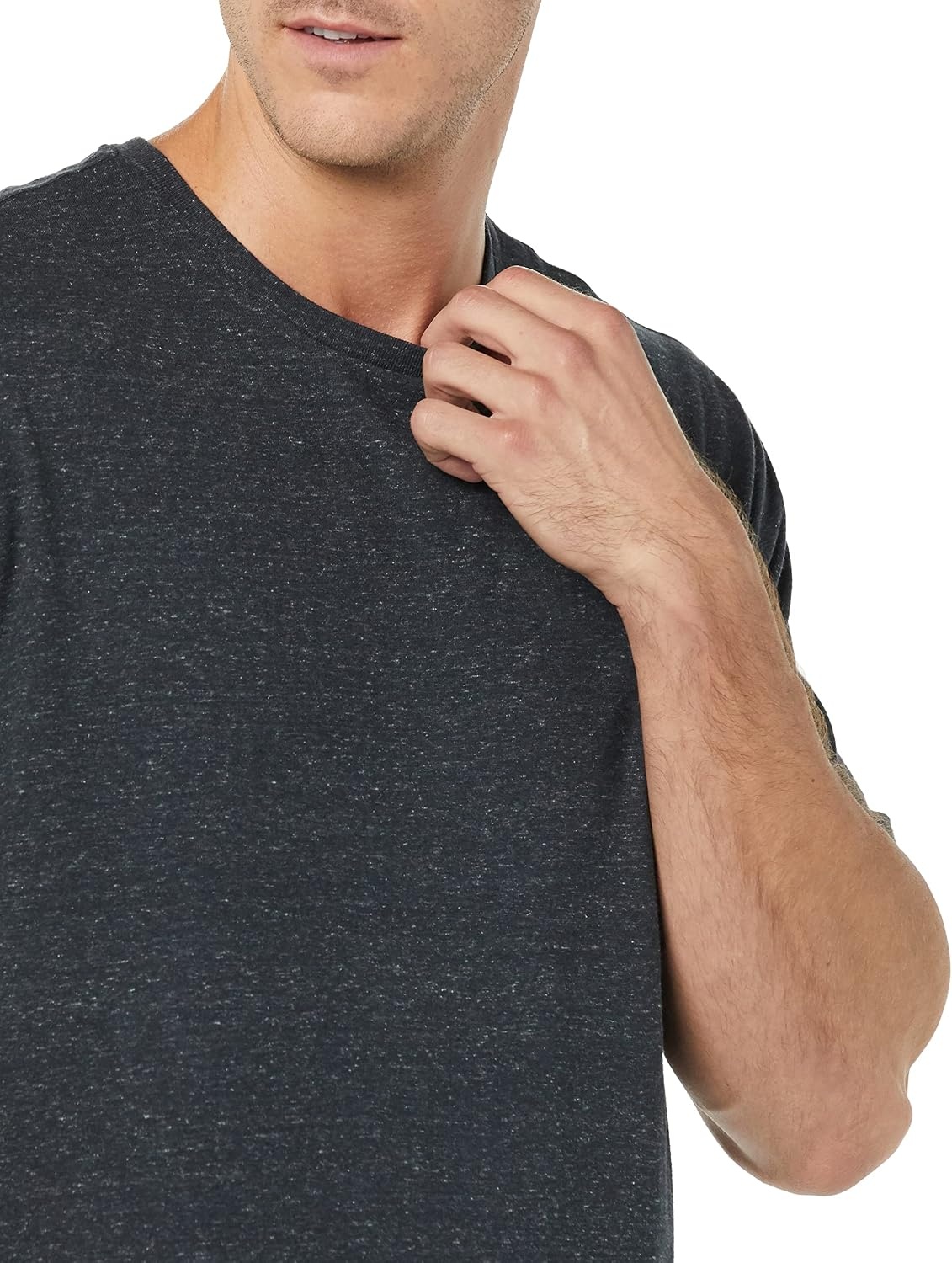 image:imageAmazon Essentials Mens SlimFit Crewneck Short Sleeve Cotton TShirtsCharcoal HeatherCharcoal Heather