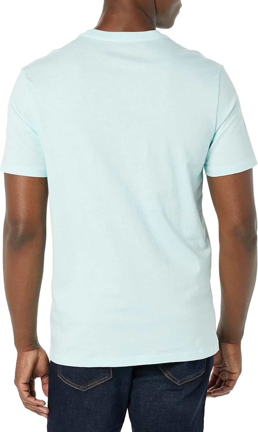 image:imageAmazon Essentials Mens SlimFit Crewneck Short Sleeve Cotton TShirtsLight BlueLight Aqua