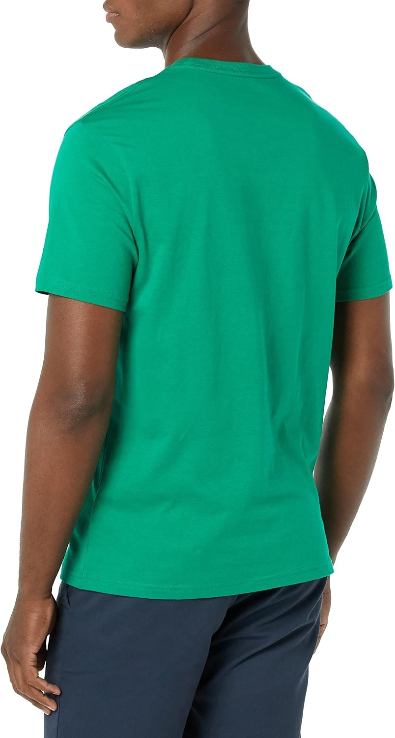 image:imageAmazon Essentials Mens SlimFit Crewneck Short Sleeve Cotton TShirtsNavyGreen