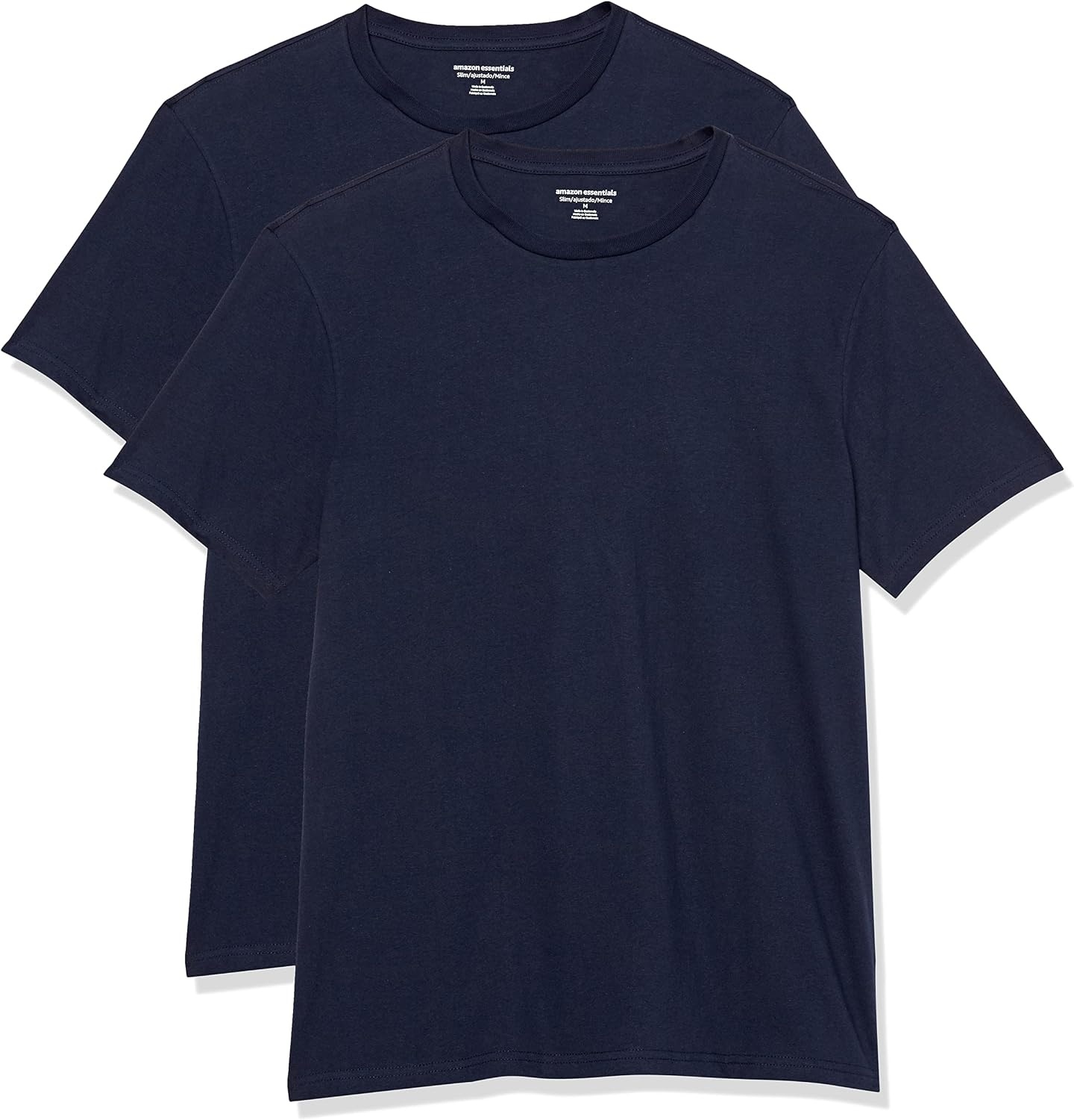 image:imageAmazon Essentials Mens SlimFit Crewneck Short Sleeve Cotton TShirtsNavyNavy