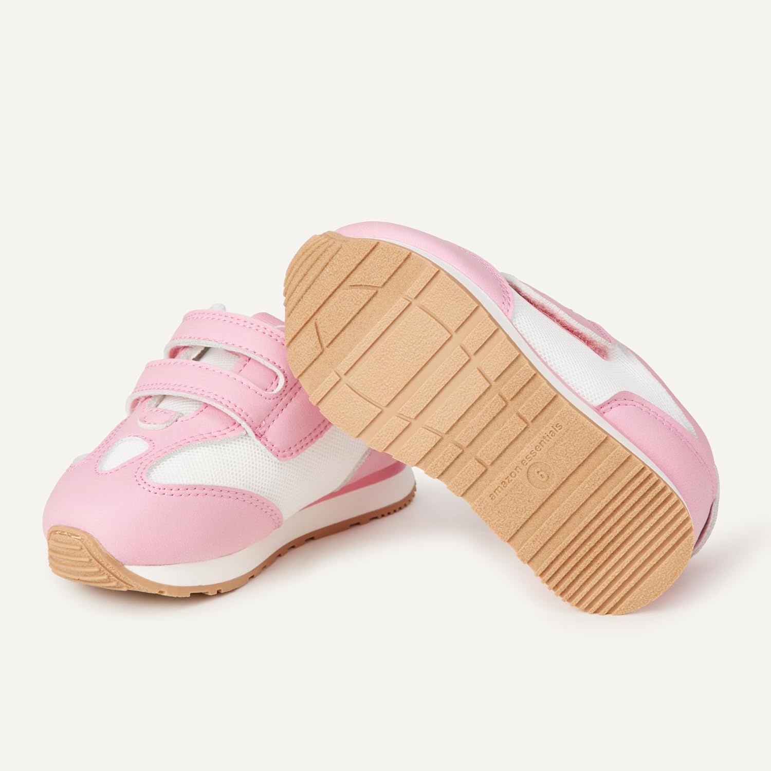 image:imageAmazon Essentials Unisex Toddlers Hook amp Loop Athletic SneakersPinkIvory