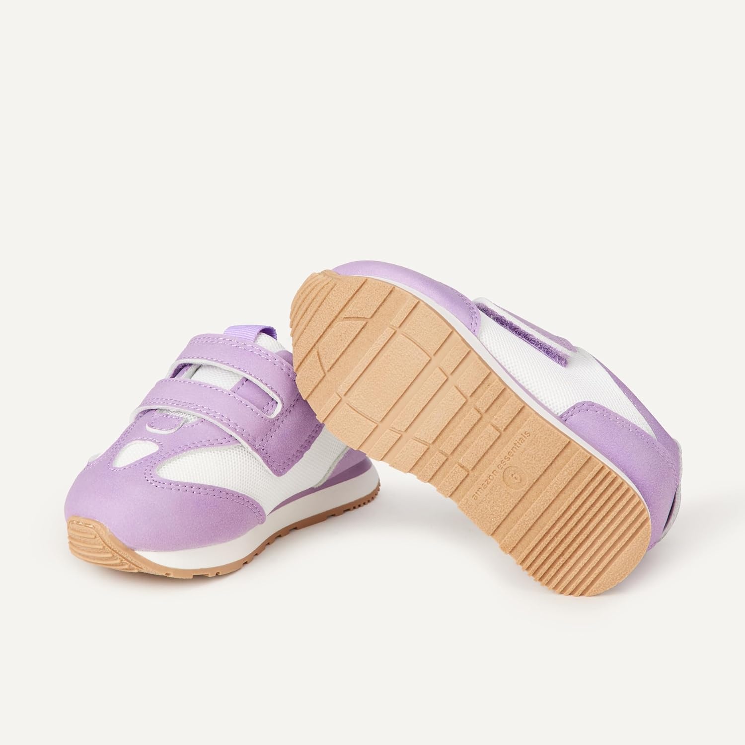 image:imageAmazon Essentials Unisex Toddlers Hook amp Loop Athletic SneakersPurpleIvory
