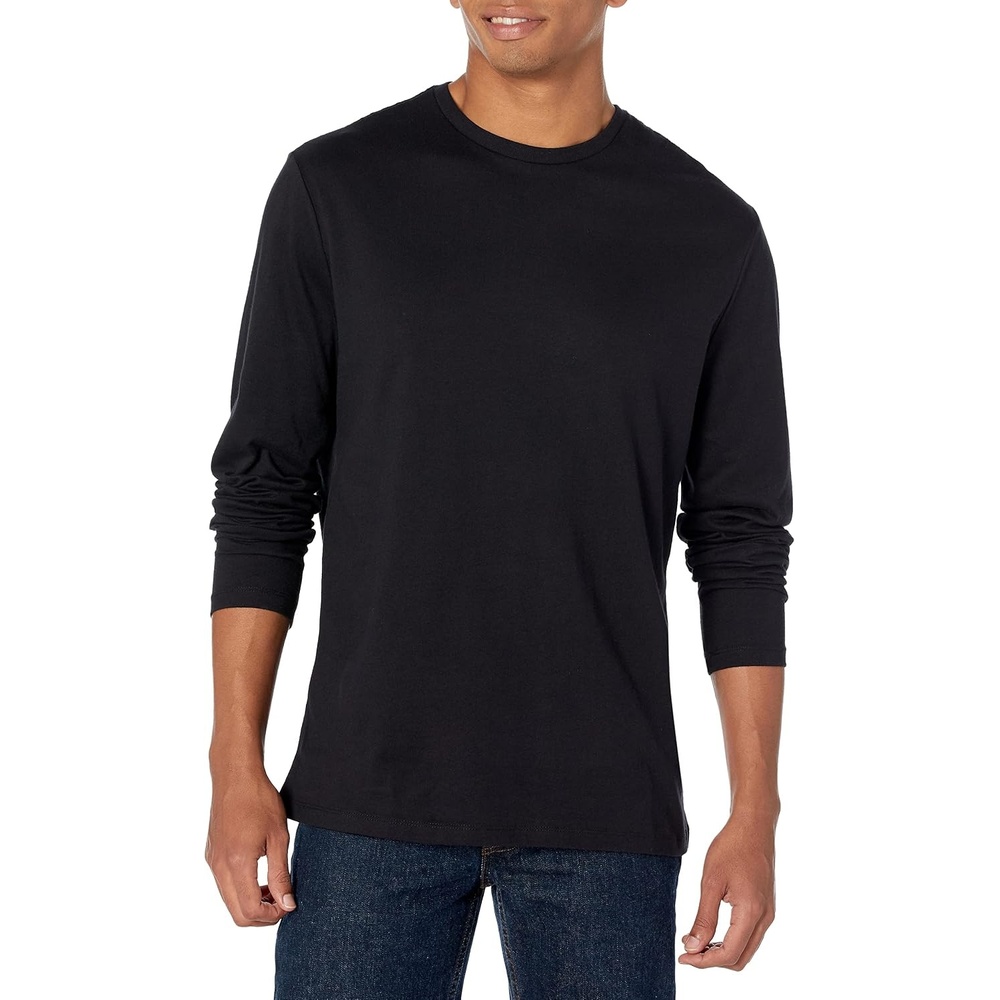 image:imageAmazon Essentials Mens SlimFit Long Sleeve TShirtBlack