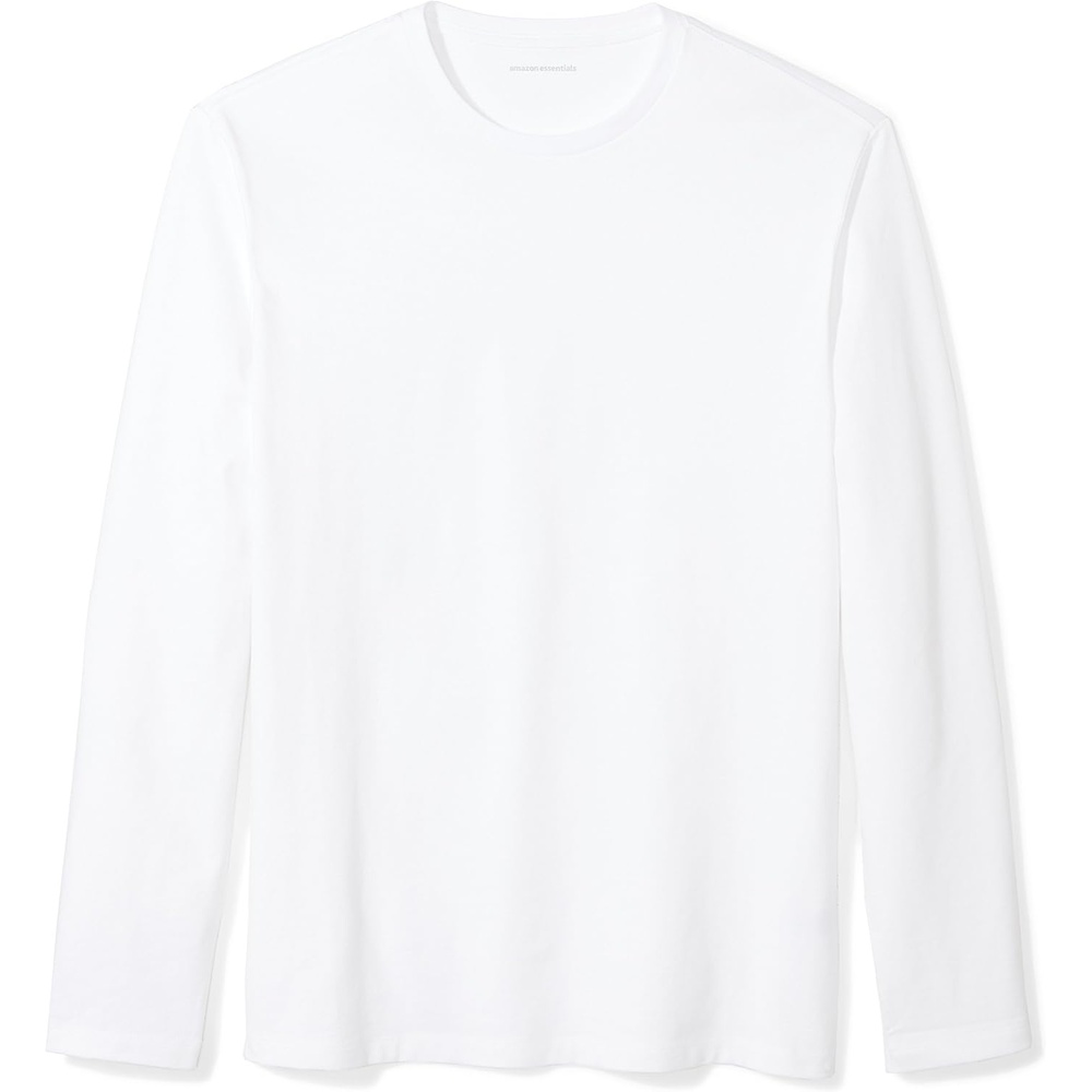 image:imageAmazon Essentials Mens SlimFit Long Sleeve TShirtWhite