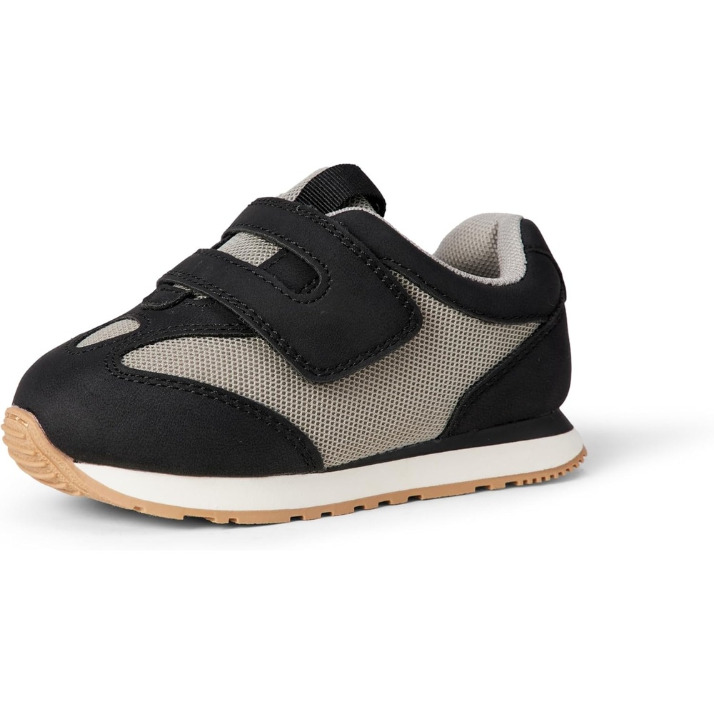 image:imageAmazon Essentials Unisex Toddlers Hook amp Loop Athletic SneakersBlackLight Grey