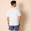 Amazon Essentials Henley Shirts for Men, Short Sleeve, Quick-Dry Jersey, Regular-Fit, 2-Pack(White)