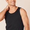 Amazon Essentials Men’s Active Quick Dry Tech Stretch Moisture Wicking Lightweight Gym Tank Top(Black)