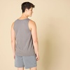 Amazon Essentials Men’s Active Quick Dry Tech Stretch Moisture Wicking Lightweight Gym Tank Top(Gray)