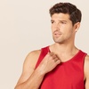 Amazon Essentials Men’s Active Quick Dry Tech Stretch Moisture Wicking Lightweight Gym Tank Top(Red)