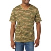 Amazon Essentials Men’s Cotton Short-Sleeve V-Neck T-Shirts, Pack of 2(Black  Camo Print)