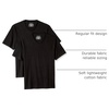 Amazon Essentials Men’s Cotton Short-Sleeve V-Neck T-Shirts, Pack of 2(Black/Black)