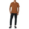 Amazon Essentials Men’s Cotton Short-Sleeve V-Neck T-Shirts, Pack of 2(Black/Brown)
