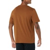 Amazon Essentials Men’s Cotton Short-Sleeve V-Neck T-Shirts, Pack of 2(Black/Brown)