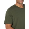 Amazon Essentials Men’s Cotton Short-Sleeve V-Neck T-Shirts, Pack of 2(Black/Olive)