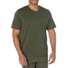 Amazon Essentials Men’s Cotton Short-Sleeve V-Neck T-Shirts, Pack of 2(Black/Olive)