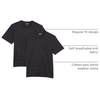 Amazon Essentials Men’s Cotton Short-Sleeve V-Neck T-Shirts, Pack of 2(Charcoal Heather/Charcoal Heather)
