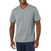 Amazon Essentials Men’s Cotton Short-Sleeve V-Neck T-Shirts, Pack of 2(Heather Grey/Heather Grey)