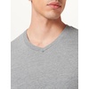 Amazon Essentials Men’s Cotton Short-Sleeve V-Neck T-Shirts, Pack of 2(Heather Grey/White)