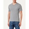 Amazon Essentials Men’s Cotton Short-Sleeve V-Neck T-Shirts, Pack of 2(Heather Grey/White)