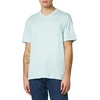 Amazon Essentials Men’s Cotton Short-Sleeve V-Neck T-Shirts, Pack of 2(Light Blue/Light Aqua)