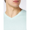 Amazon Essentials Men’s Cotton Short-Sleeve V-Neck T-Shirts, Pack of 2(Light Blue/Light Aqua)