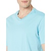 Amazon Essentials Men’s Cotton Short-Sleeve V-Neck T-Shirts, Pack of 2(Light Blue/Light Blue)