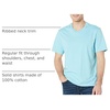 Amazon Essentials Men’s Cotton Short-Sleeve V-Neck T-Shirts, Pack of 2(Light Blue/Light Blue)