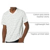 Amazon Essentials Men’s Cotton Short-Sleeve V-Neck T-Shirts, Pack of 2(Navy  Boat Print)