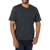 Amazon Essentials Men’s Cotton Short-Sleeve V-Neck T-Shirts, Pack of 2(Navy/Charcoal Heather)