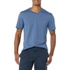 Amazon Essentials Men’s Cotton Short-Sleeve V-Neck T-Shirts, Pack of 2(Navy/Dark Blue)