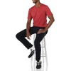 Amazon Essentials Men’s Cotton Short-Sleeve V-Neck T-Shirts, Pack of 2(Navy/Dark Red)